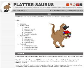 Platter-Saurus Help